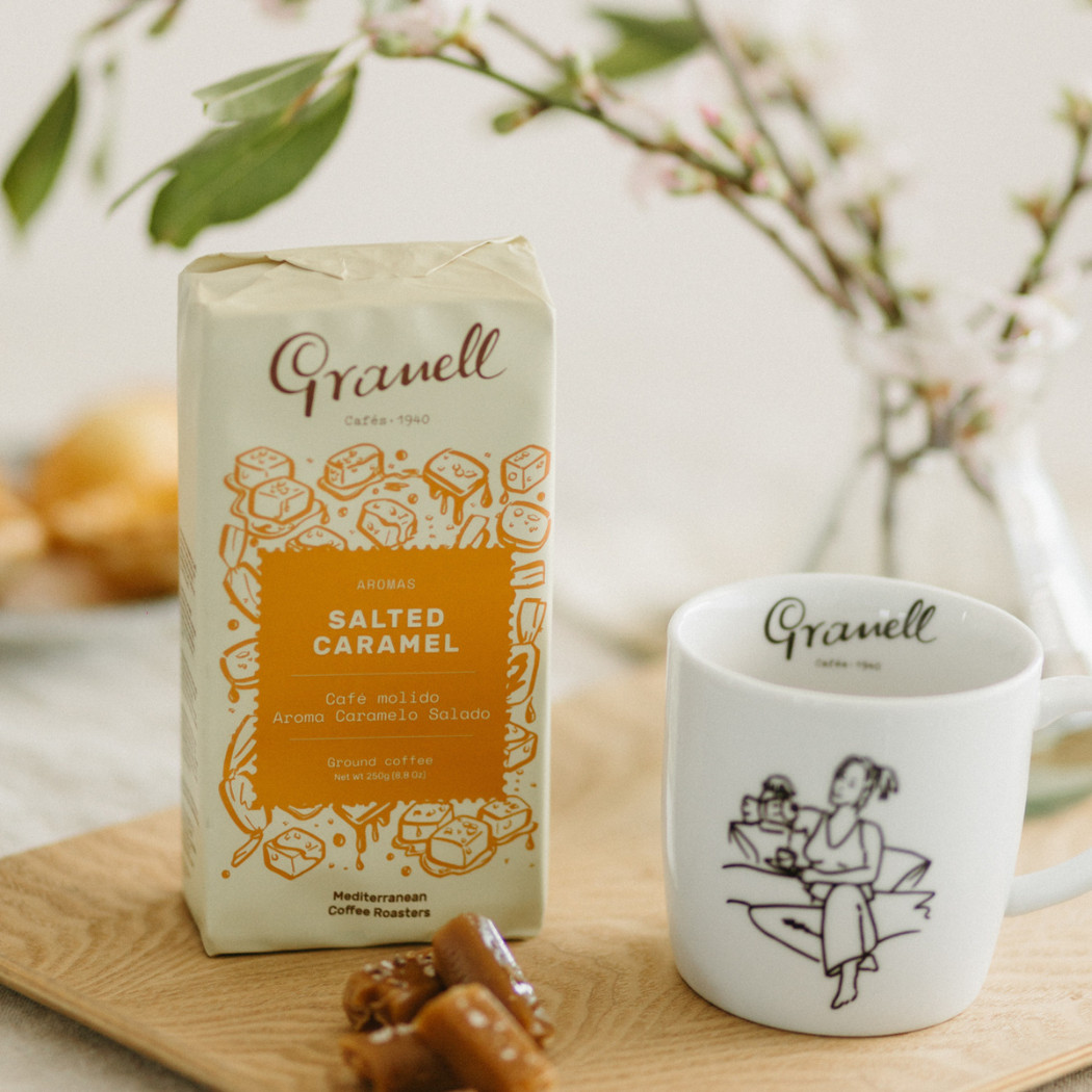 Молотый кофе с ароматом СОЛЁНОЙ КАРАМЕЛИ GRANELL, 250г / Испания
