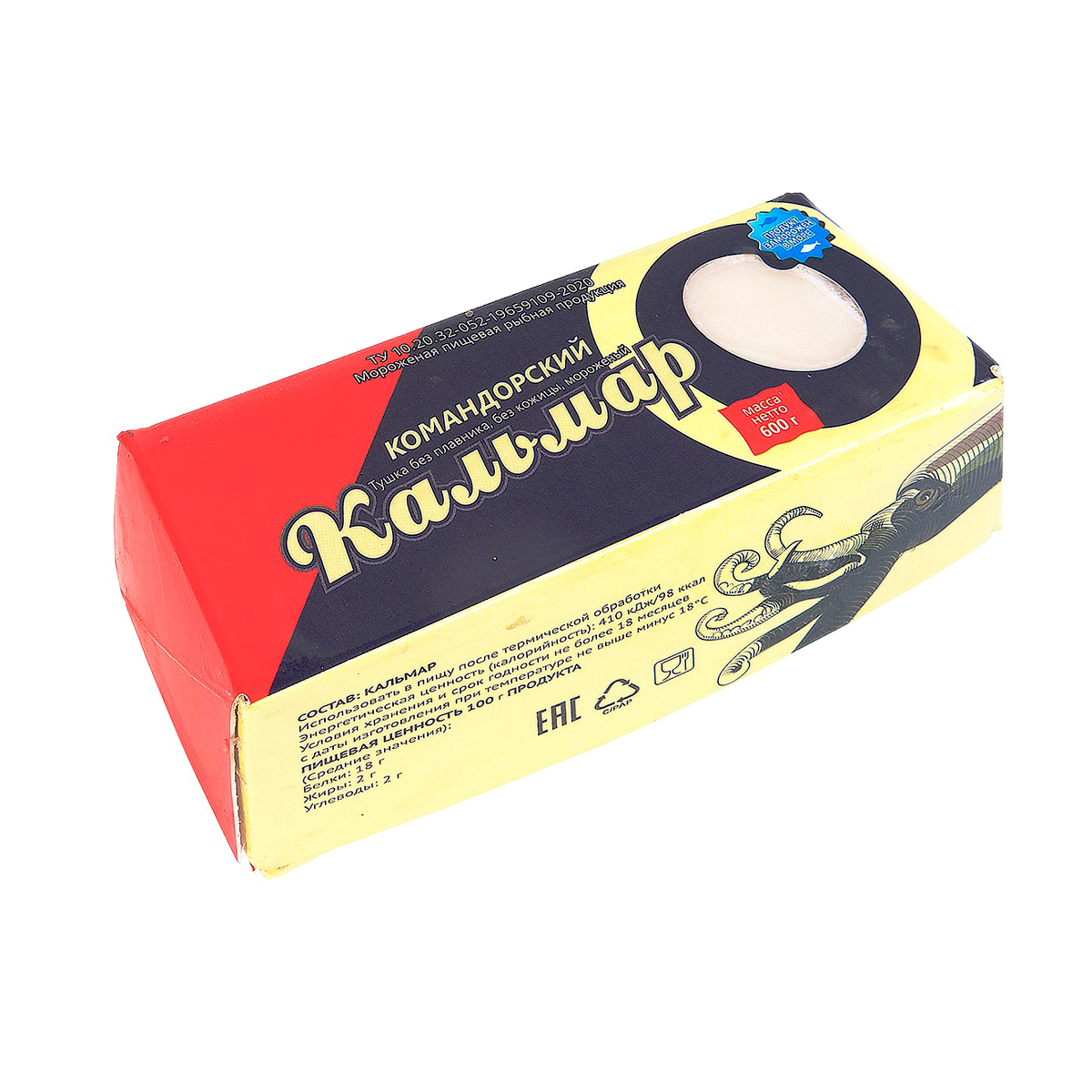 Филе кальмара