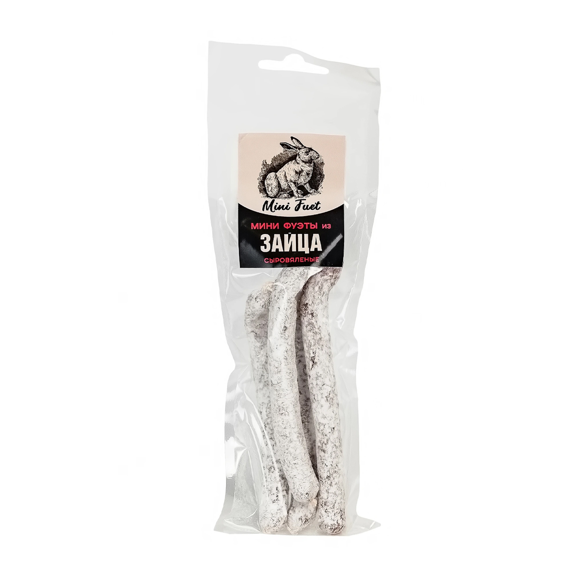 Фуэт мини колбаски Охота из зайца сыровяленые