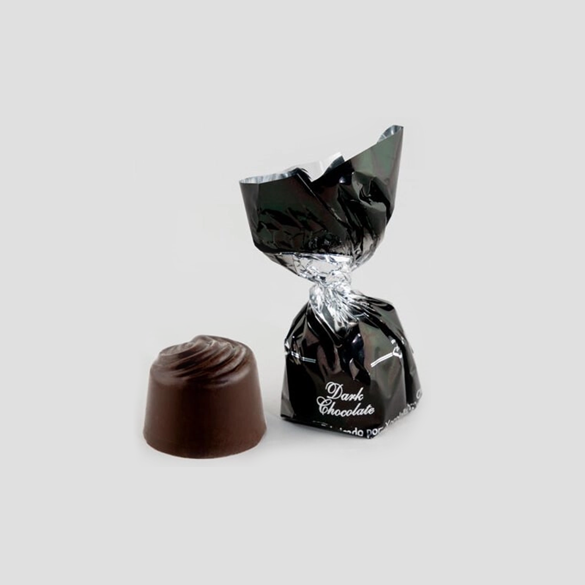 Конфеты из темного шоколада с кремовой начинкой 100г