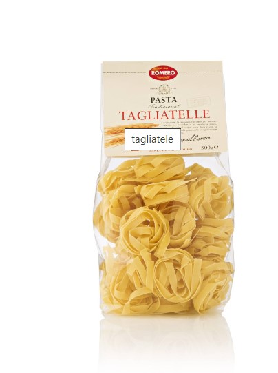 Паста Tagliatelle al bronce изготовленная на медных формах