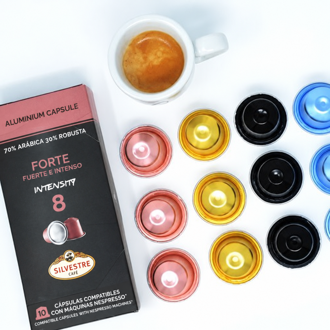 Капсулы Forte, совместимые с кофемашинами Nespresso