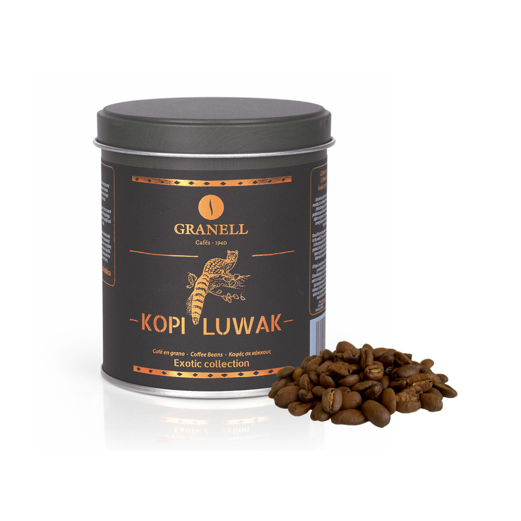 Кофе в зернах Копи Лювак Дикий сбор 100% Арабика GRANELL, 100г / Испания