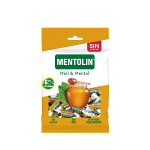 Леденцы без сахара с медом и ментолом на подсластителе 100 гр
