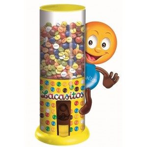 Драже из молочного шоколада в цветной сахарной глазури, Диспенсер и игрушка 150 гр