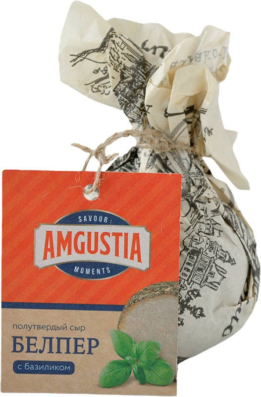 Сыр полутвердый Белпер базилик / чеснок