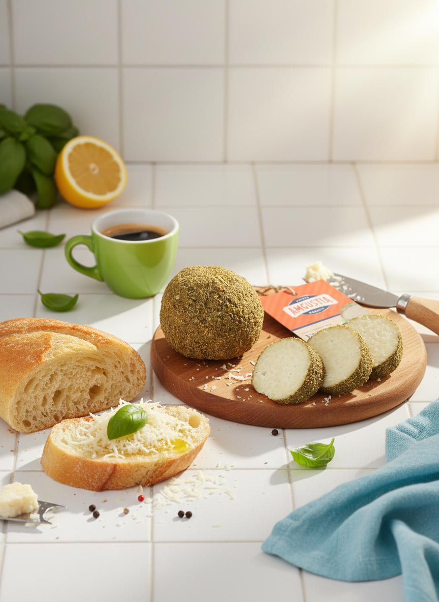 Сыр полутвердый Белпер базилик / чеснок