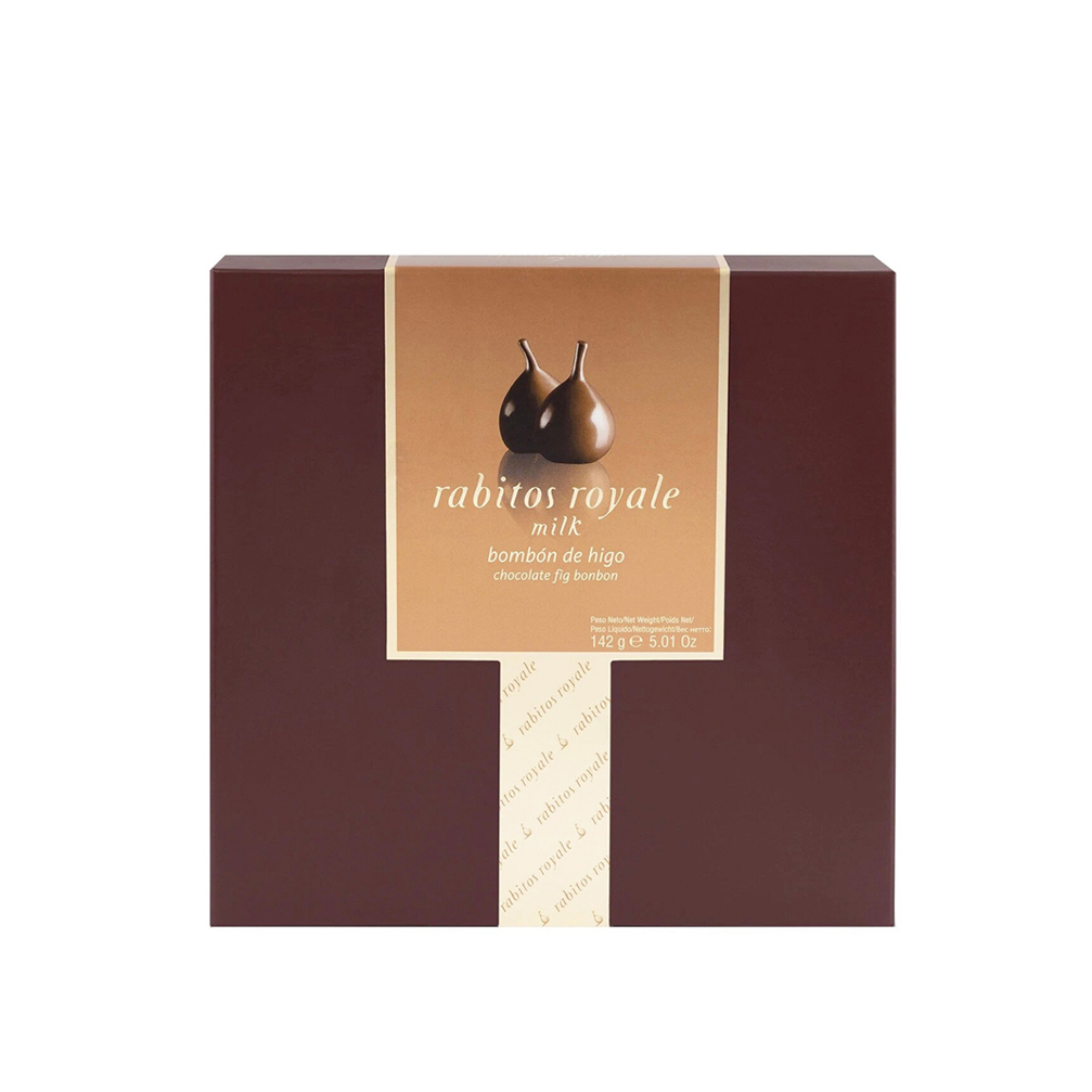Конфеты инжир в молочном шоколаде с соленой карамелью Milk Rabitos Royale №8
