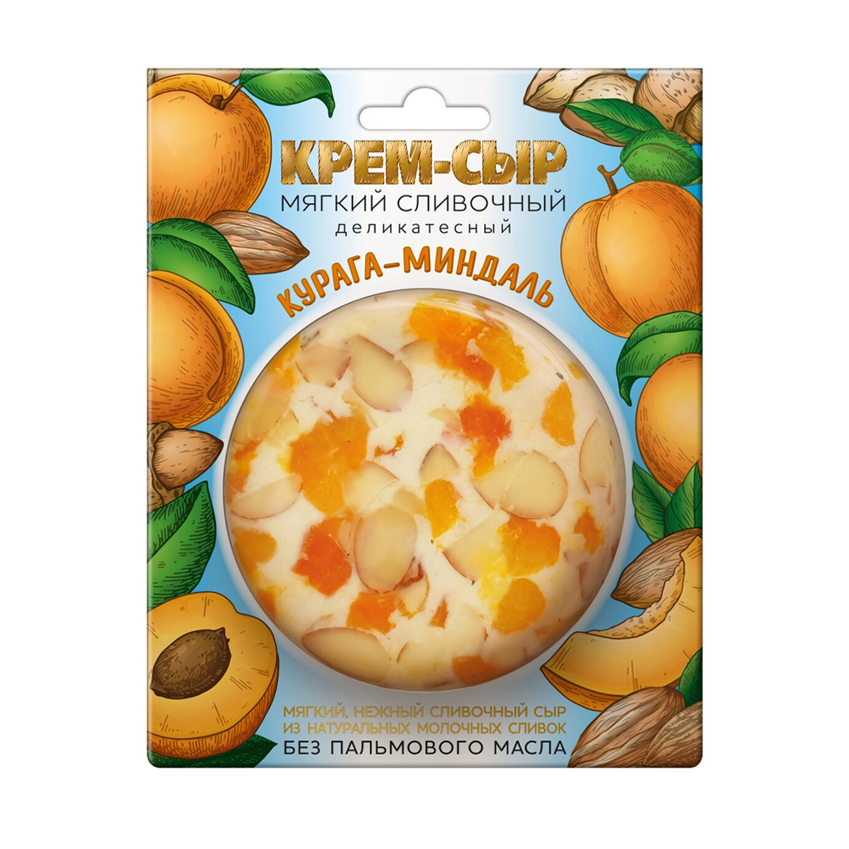 Курага-миндаль мягкий сливочный крем-сыр