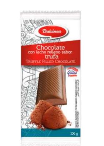 Молочный шоколад с трюфельной начинкой "Дульсинея" 100 гр