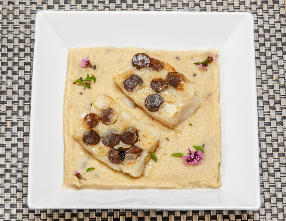 Тюрбо с сельдереем и трюфелем