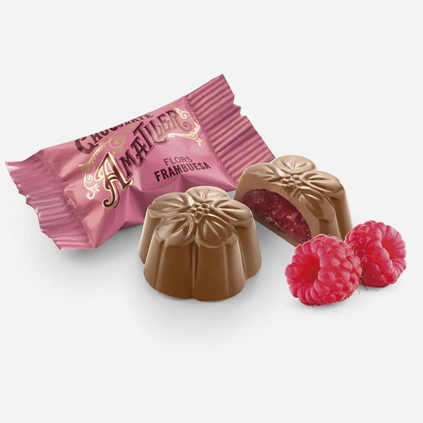 Шоколадные конфеты с малиновой начинкой