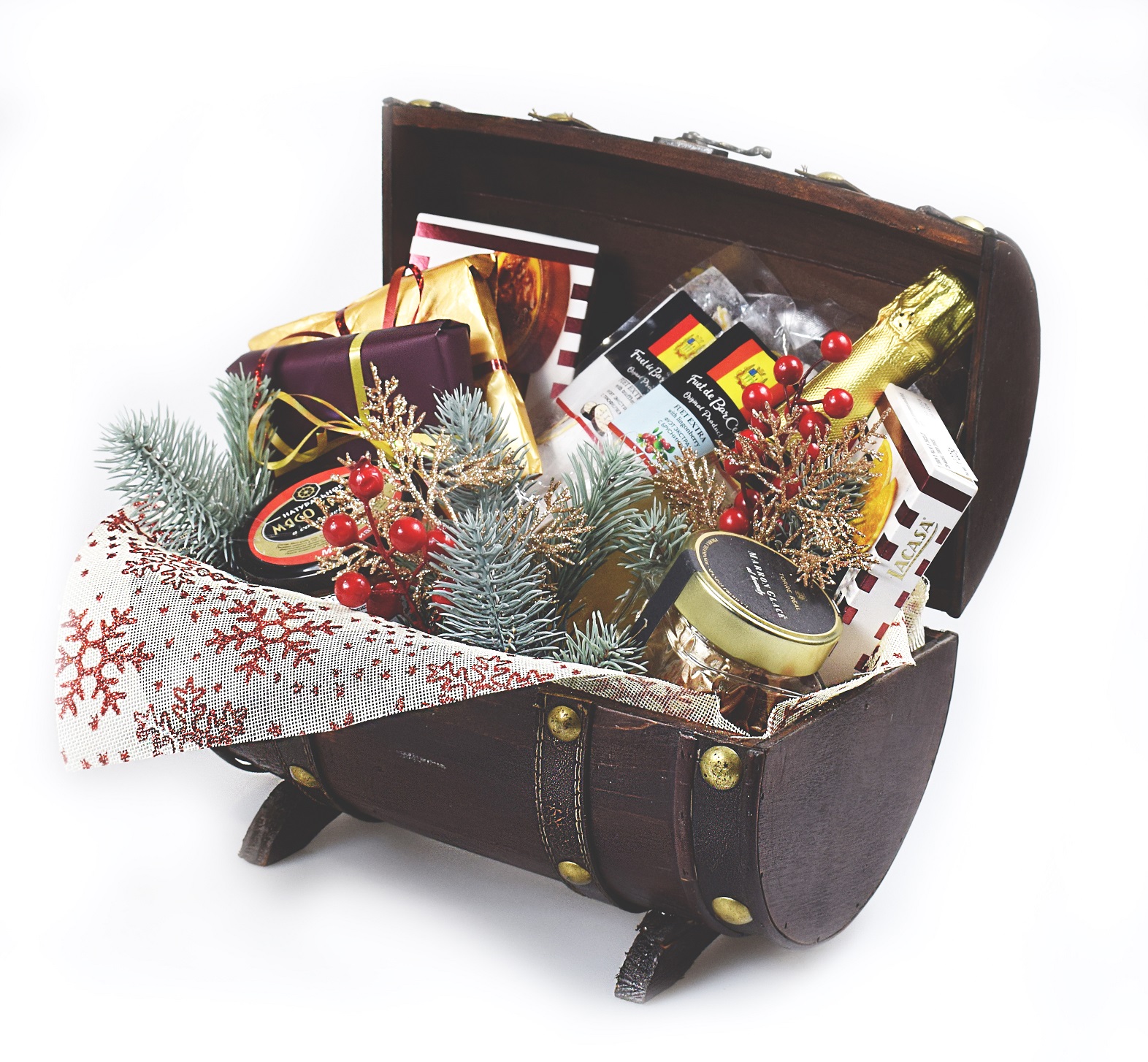 Новогодние праздничные корзины "Теплые моменты"