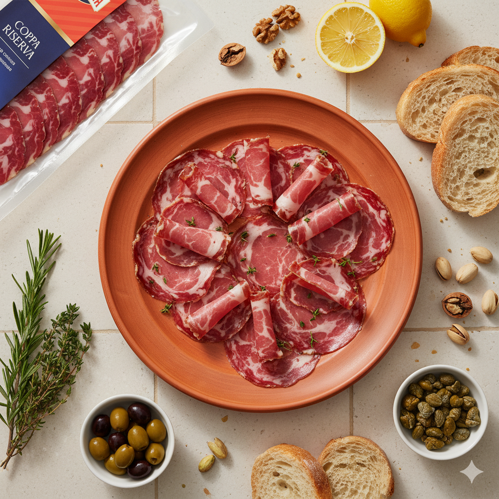 Шея свиная Coppa Riserva сыровяленая нарезка