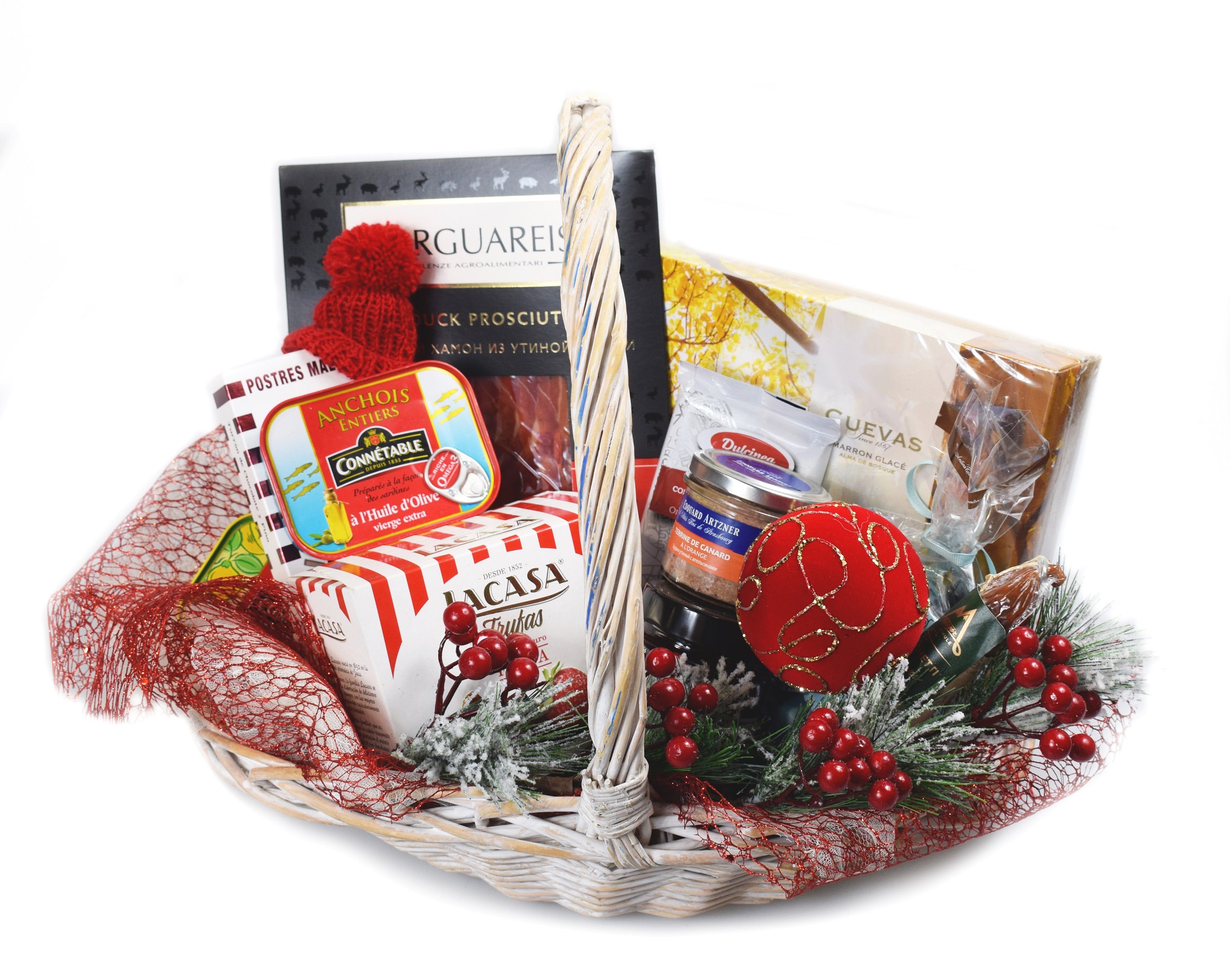 Подарочная корзина на Новый год "Зимний уют"