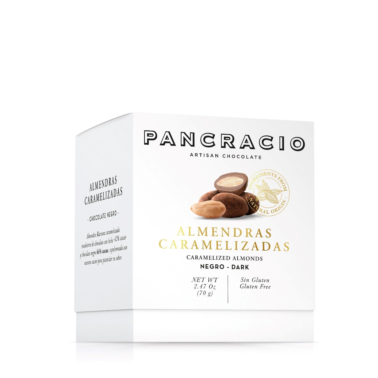 Mini Box Конфеты из цельного карамелизированного миндаля с молочным и темным шоколадом