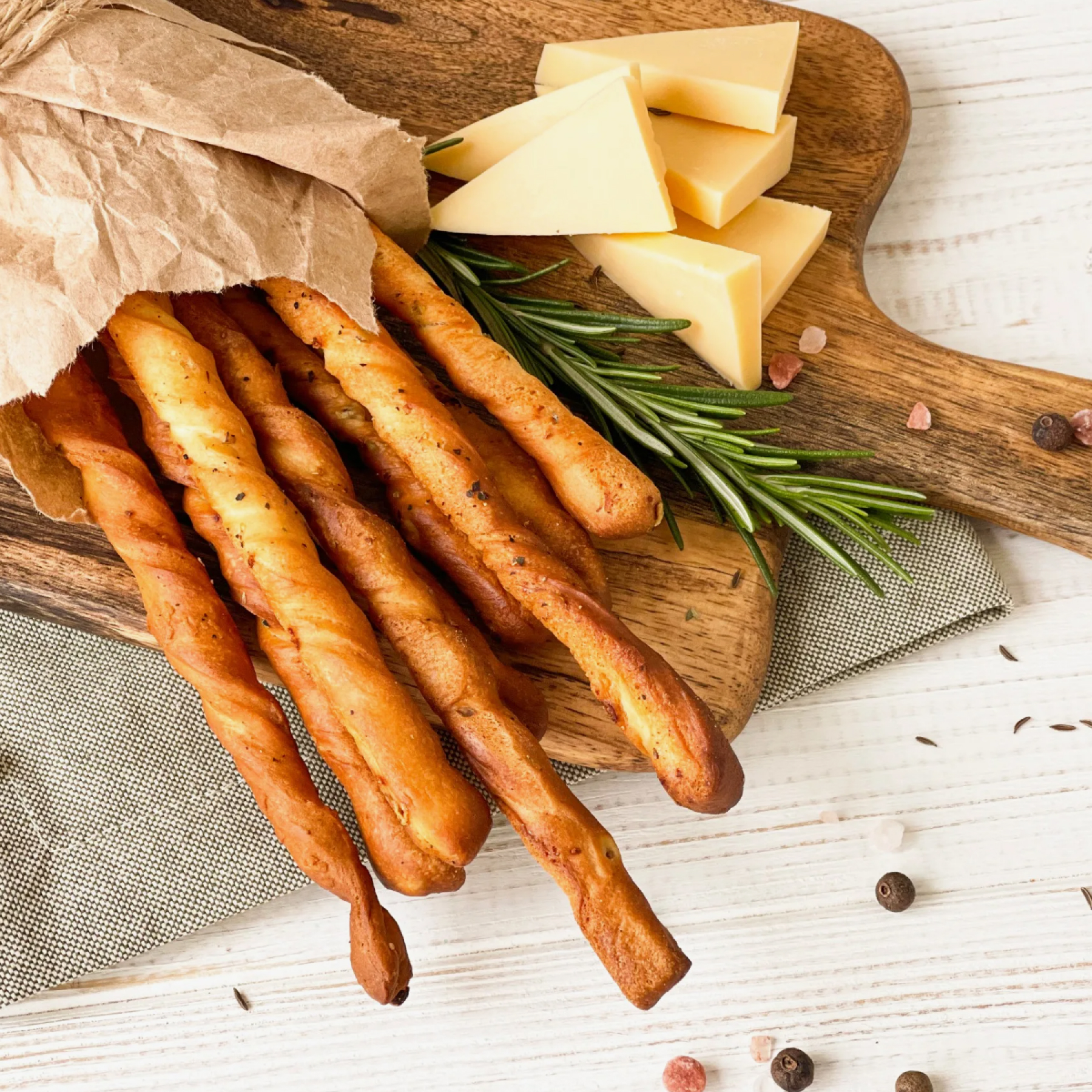 Палочки хлебные Гриссини Кроккини с розмарином Roberto