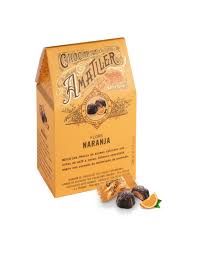 Конфеты в тёмном шоколаде 70% с апельсиновой начинкой