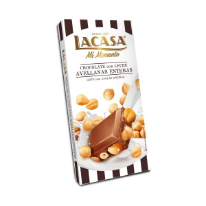 Молочный шоколад с цельным фундуком 100 гр