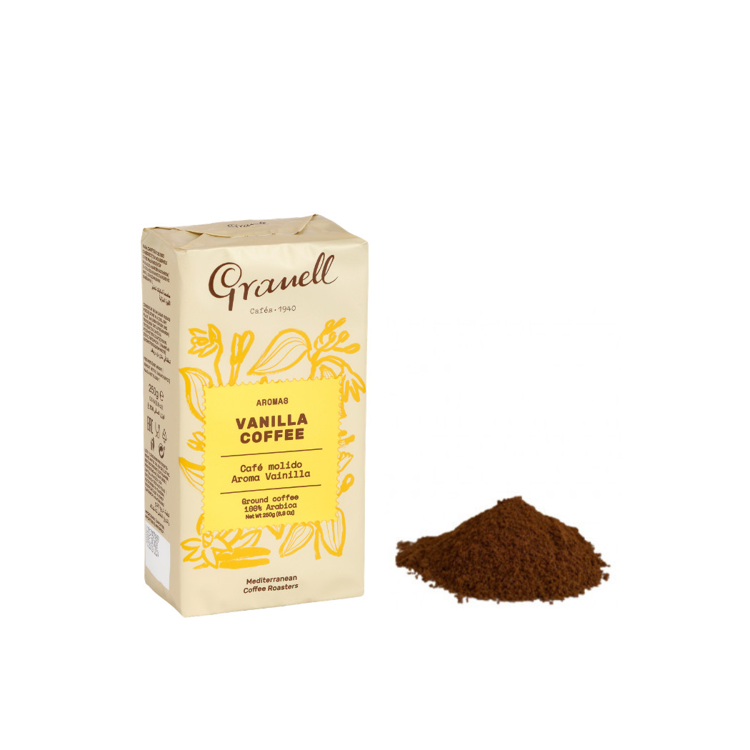 Молотый кофе с ароматом ВАНИЛИ GRANELL, 250г / Испания