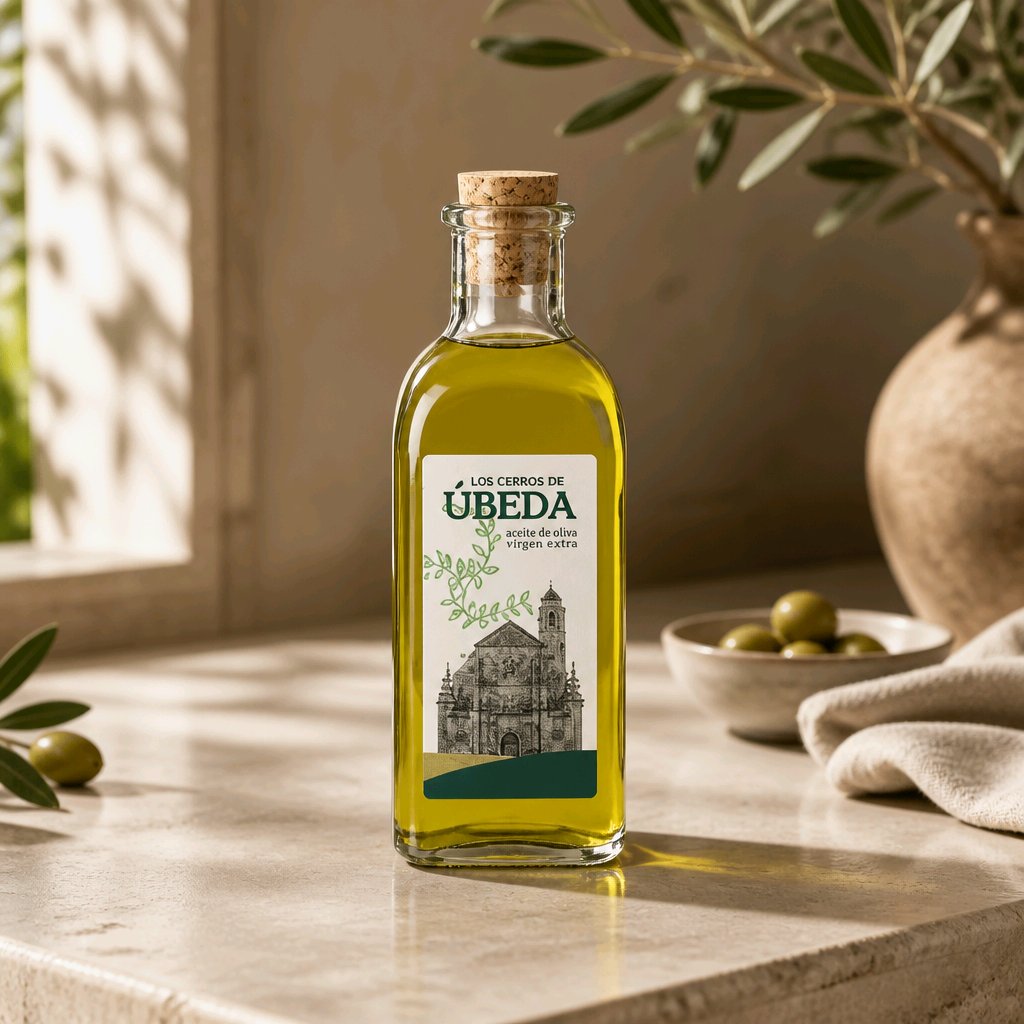 Масло оливковое E.V. Ubeda Пикуаль бутылка с пробкой
