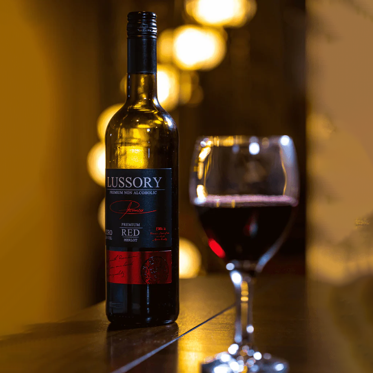 Напиток безалкогольный Красный Мерло без алкоголя Премиум Lussory Premium Red Merlot