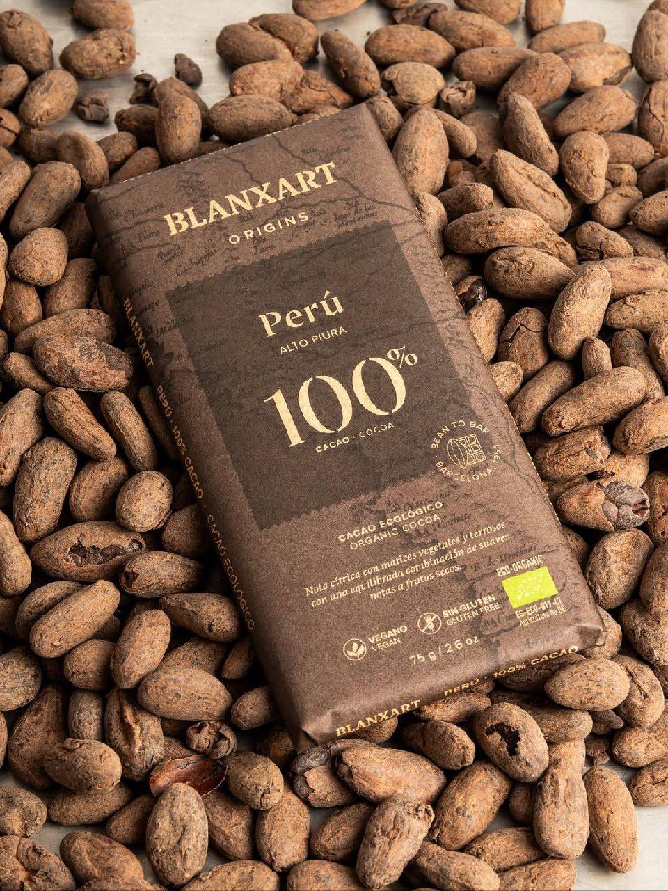 Органический плантационный шоколад Перу 100% 75 г