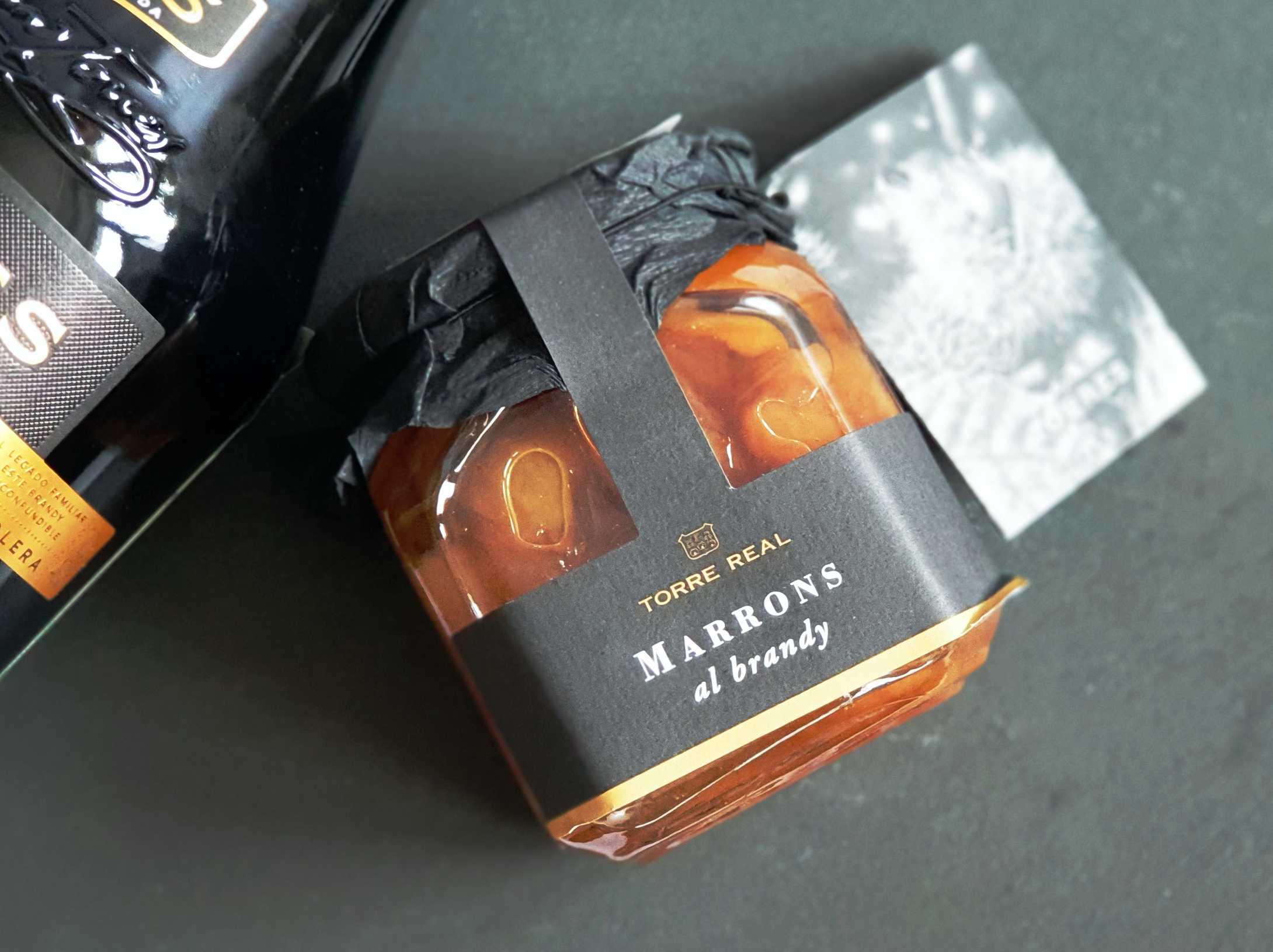 Каштаны в сиропе с бренди Торрес