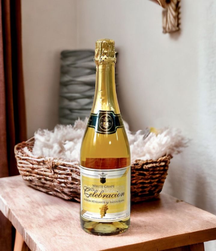 Безалкогольный газированный праздничный напиток Белый виноград