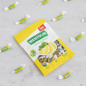 Леденцы без сахара со вкусом лимона и мелиссы на подсластителе 100 гр