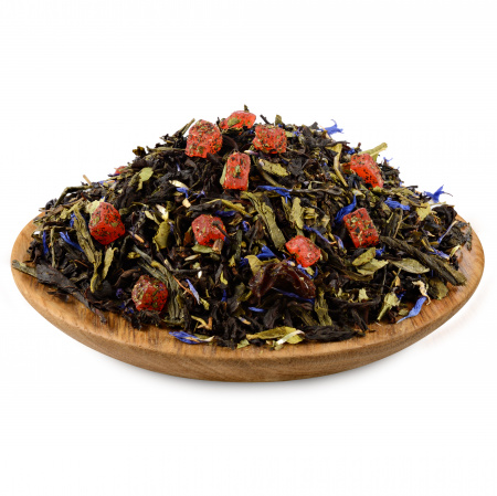 Черно - зеленый чай Клубника в шампанском