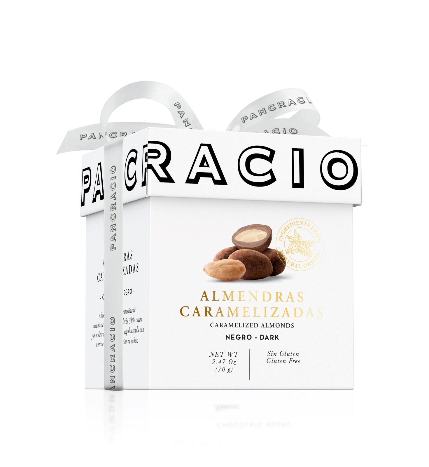 Luxury Box Конфеты из цельного карамелизированного миндаля с молочным и темным шоколадом