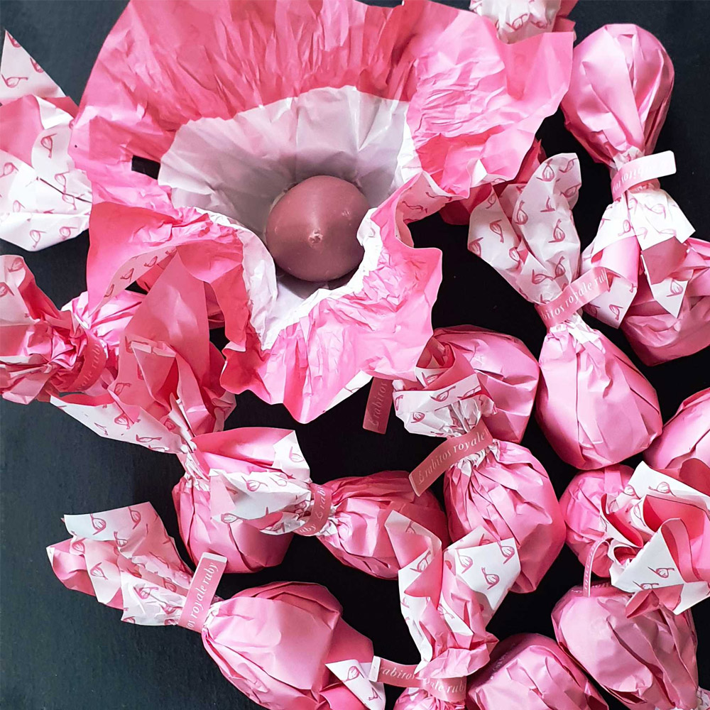 Инжир в рубиновом шоколаде Ruby Rabitos Royale, весовой