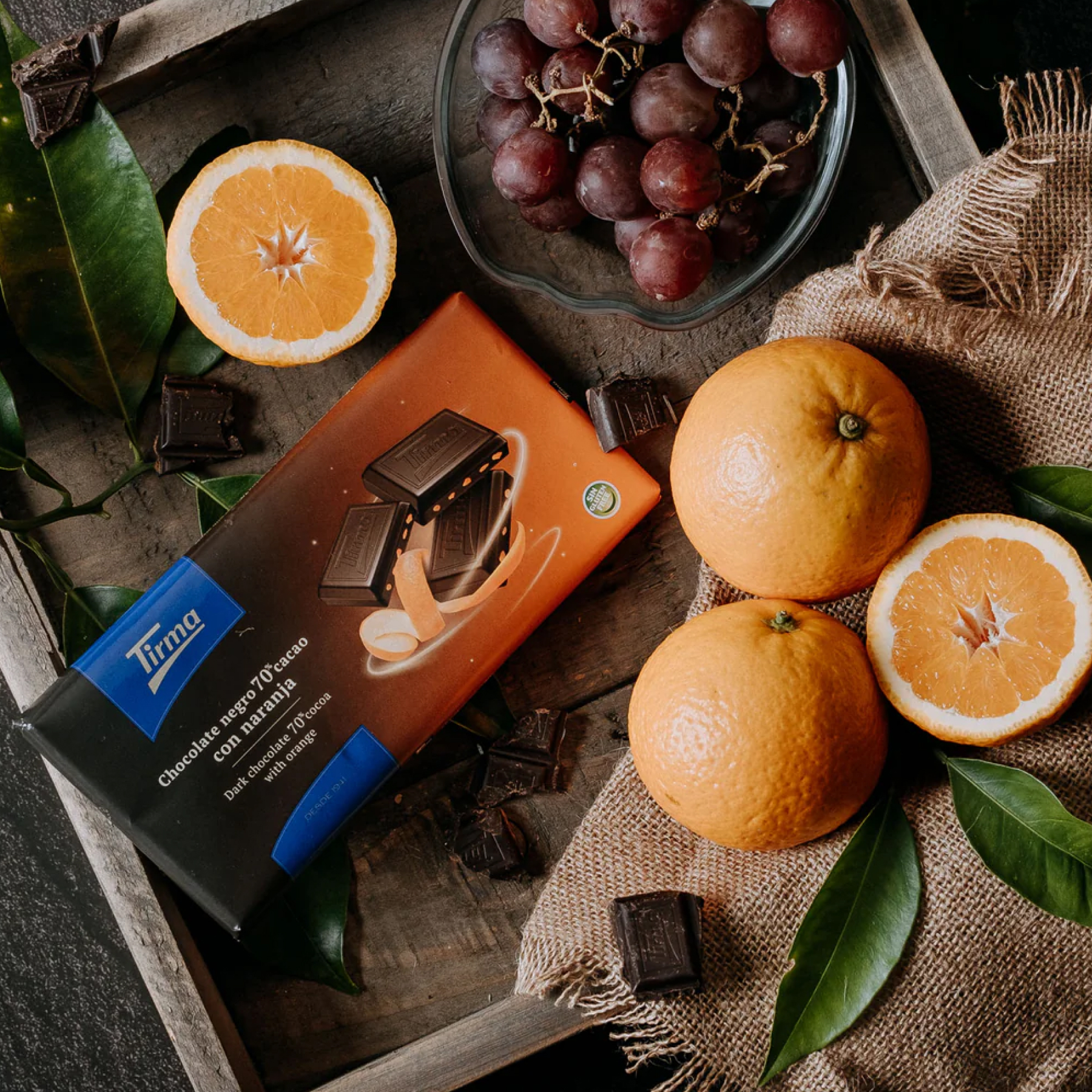 Шоколад тёмный Tirma 70% с апельсином