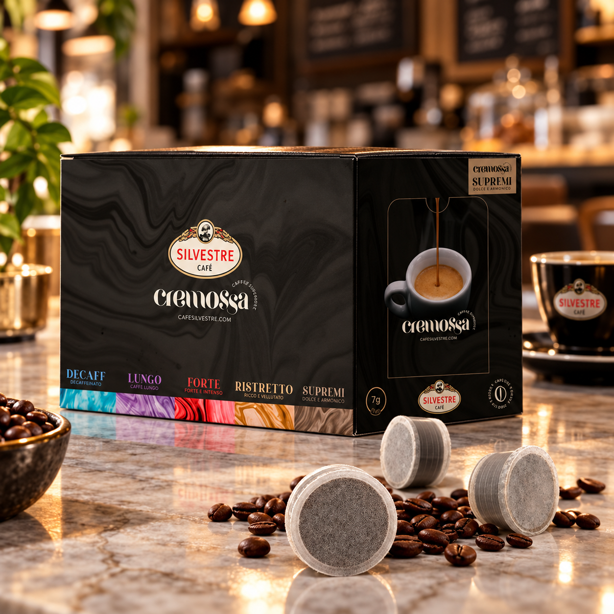 Капсулы CREMOSSA ESPRESSO SUPREM для кофемашин Silvestre