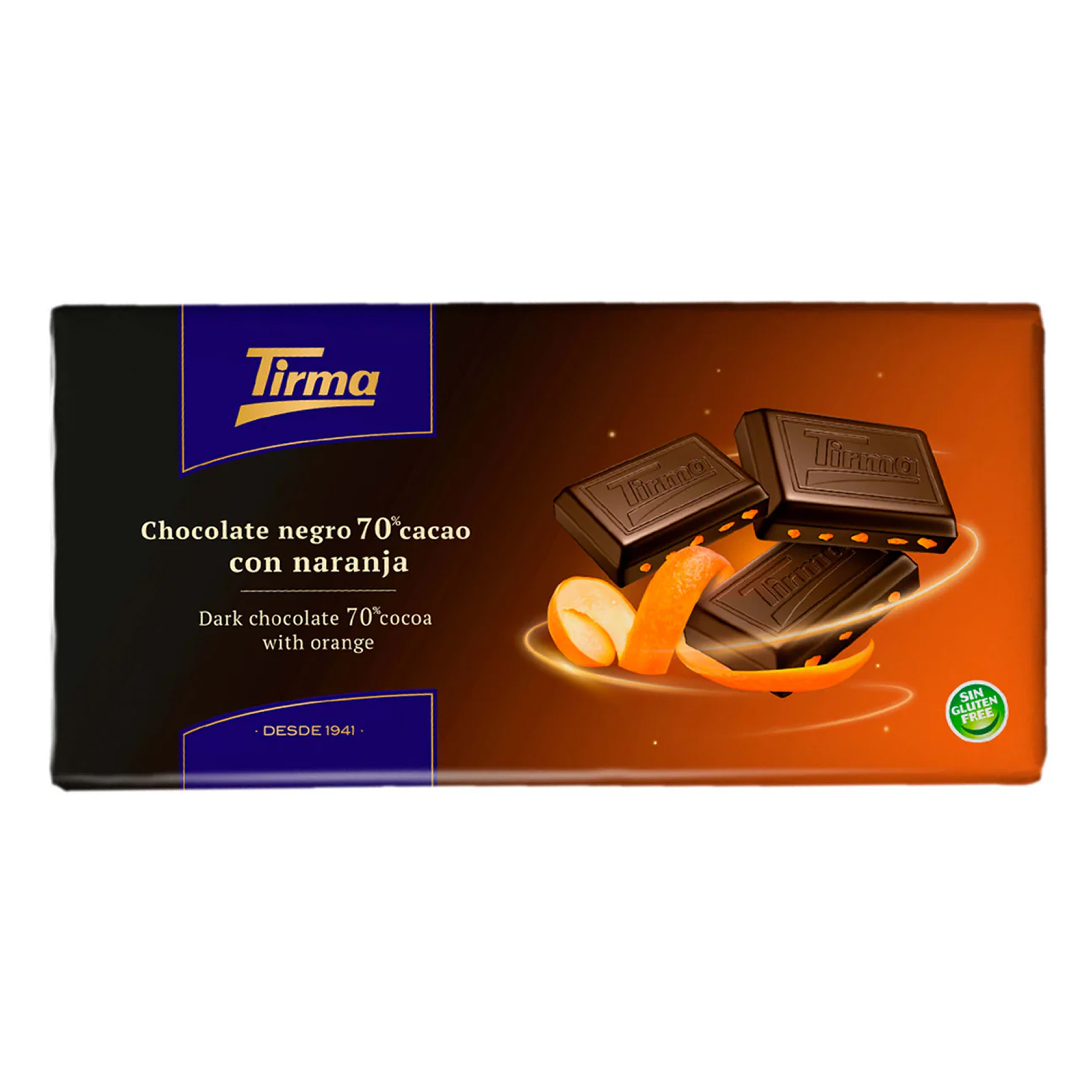 Шоколад тёмный Tirma 70% с апельсином