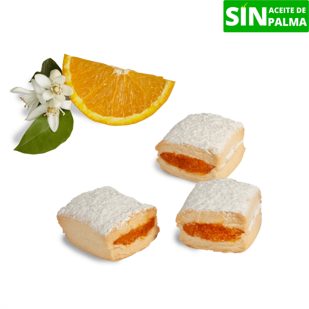 Испанский десерт Кортадито с апельсиновой начинкой