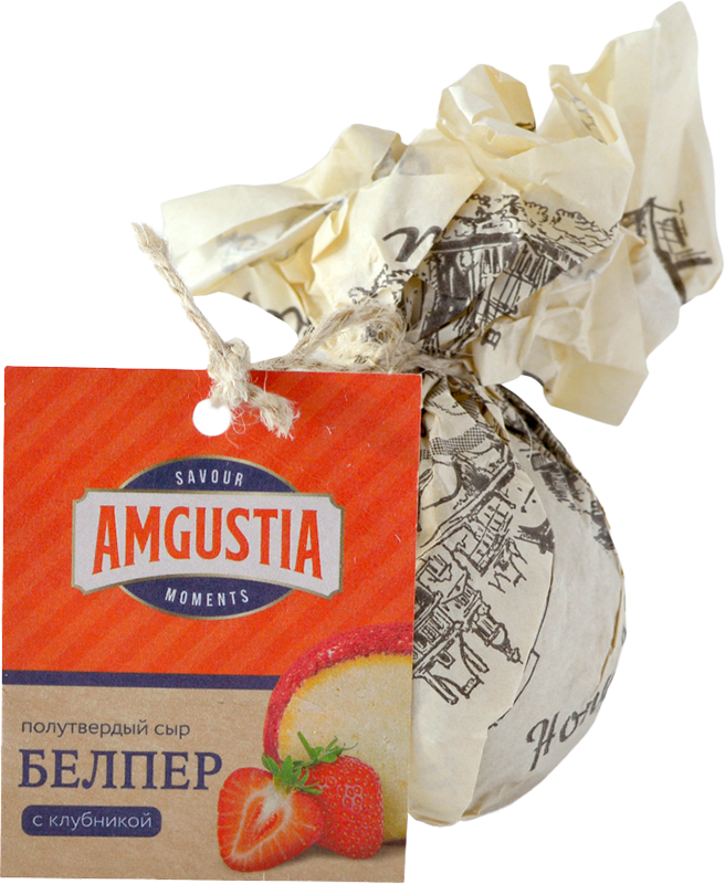 Сыр полутвердый Белпер клубника