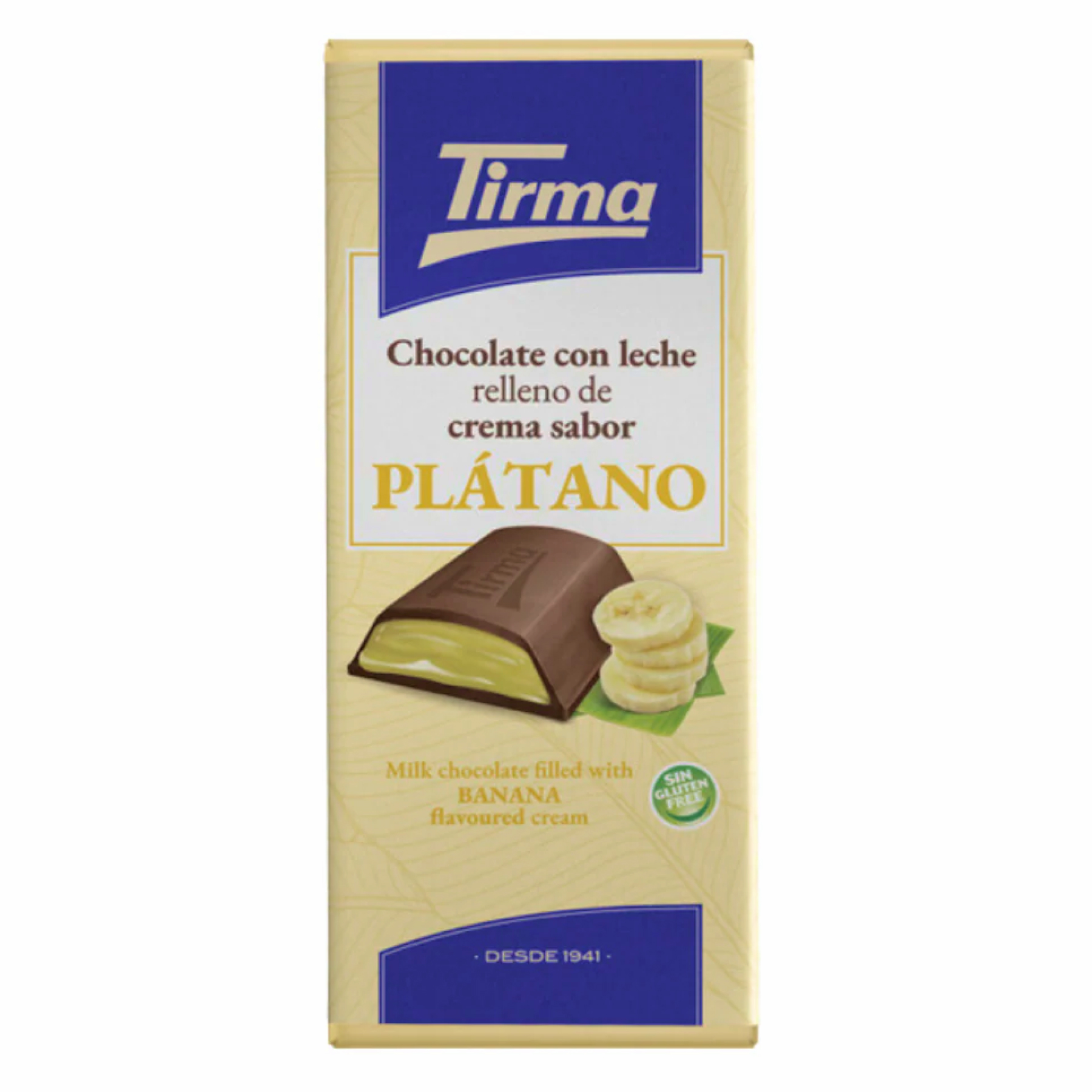 Шоколад молочный со сливочно-банановой начинкой