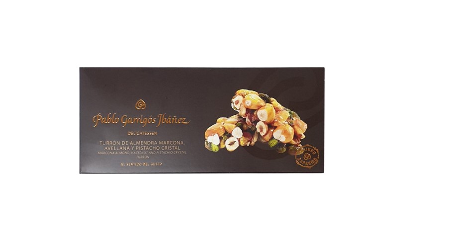 Твердый туррон с миндалём Маркона, фундуком и фисташками