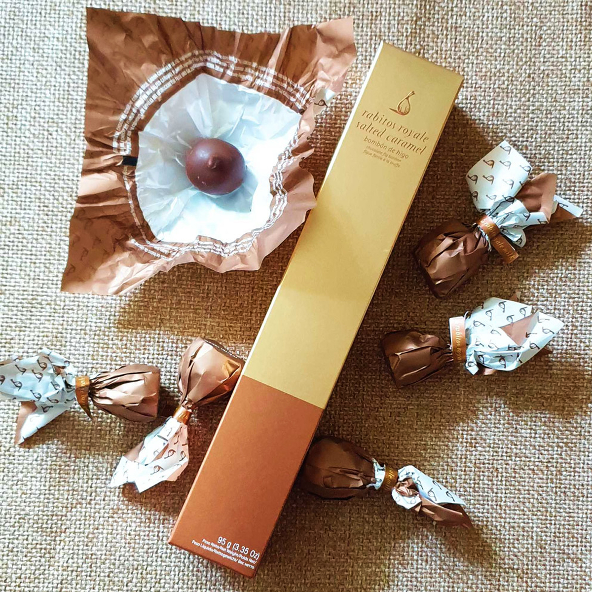 Инжир в молочном шоколаде с соленой карамелью Milk Rabitos Royale №6