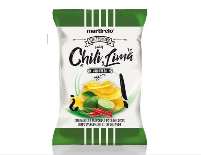 Картофельные чипсы с солью со вкусом перца чили и лайма