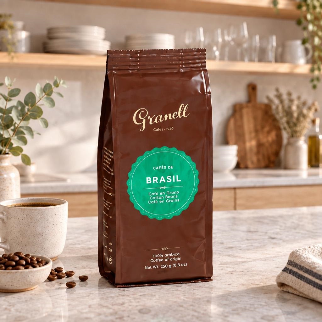 Плантационный кофе в зернах Бразилия GRANELL, 250г / Испания