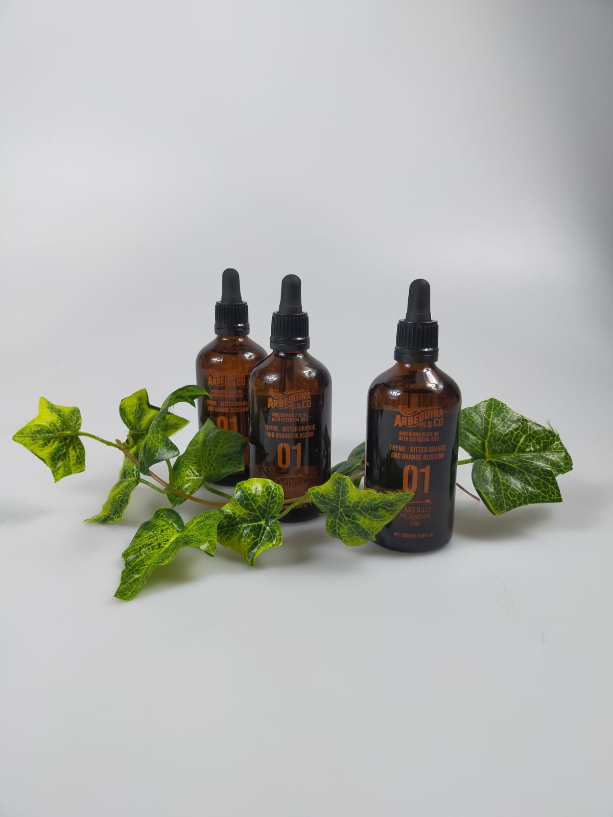 Масло оливковое Кастильо де Канена 100мл горький апельсин, тимьян и апельсин