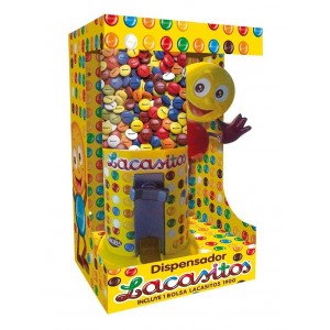 Драже из молочного шоколада в цветной сахарной глазури, Диспенсер и игрушка 150 гр