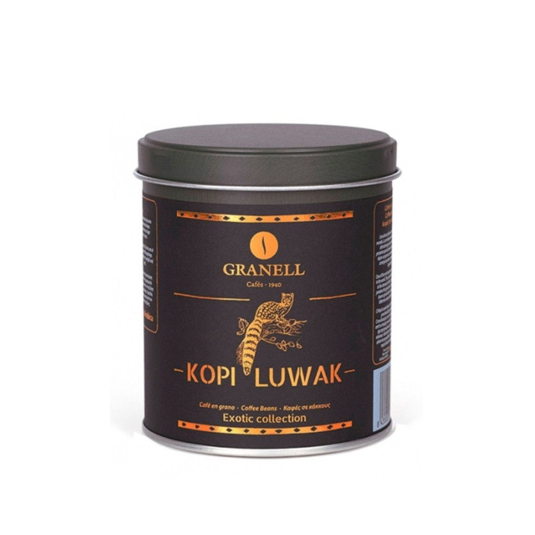Кофе в зернах Копи Лювак Дикий сбор 100% Арабика GRANELL, 100г / Испания