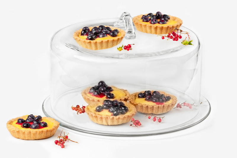 Черничные тарталетки с лаймовым кремом