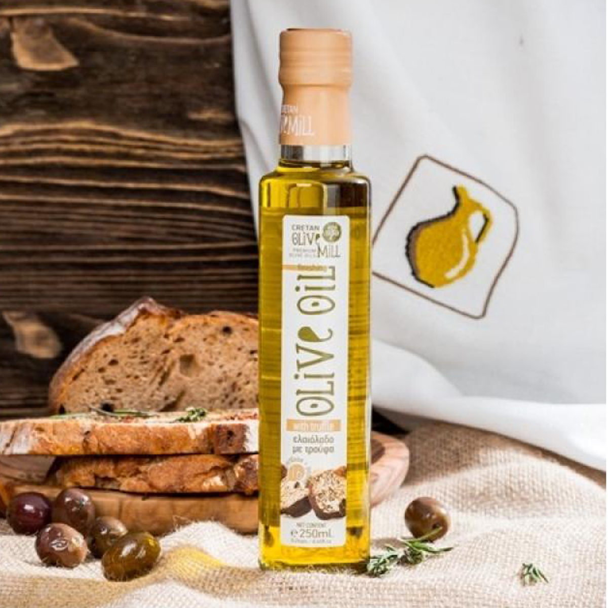 Масло оливковое EV с трюфелем CRETAN MILL