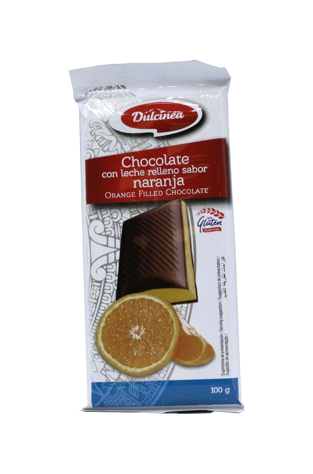 Шоколад Дульсинея с апельсиновой начинкой 100 г