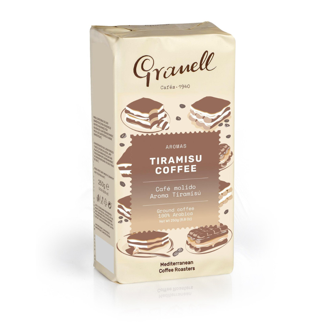 Молотый кофе с ароматом ТИРАМИСУ GRANELL, 250г / Испания